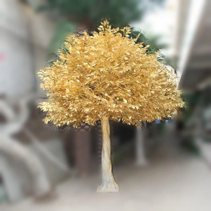 Outdoor Faux Golden Banyan Tree