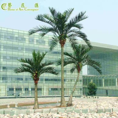 ต้นปาล์มมะพร้าวกลางแจ้งปลอมสูง